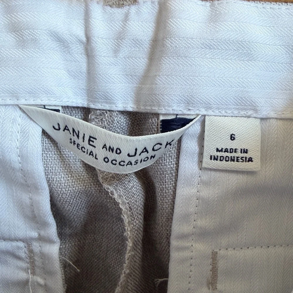NWT Janie & Jack Boy’s Special Occasion Linen Blend Pant